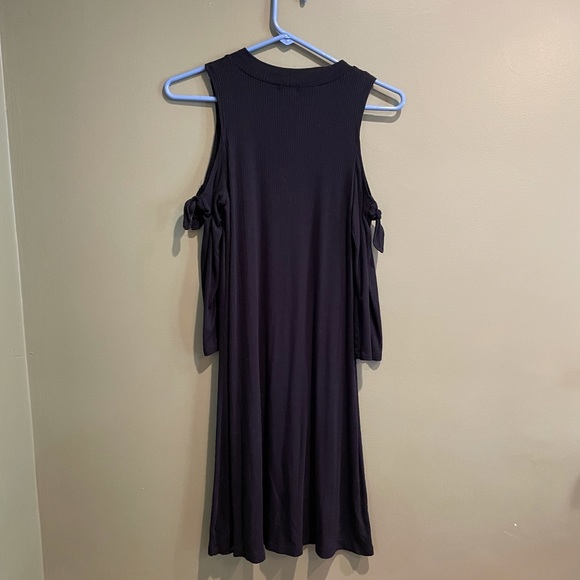 NWT AERIE BLACK OFF THE SHOULDER DRESS Sz SMALL - Picture 4 of 6